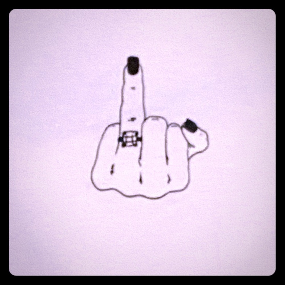 Give them the Finger T-Shirt (women’s)